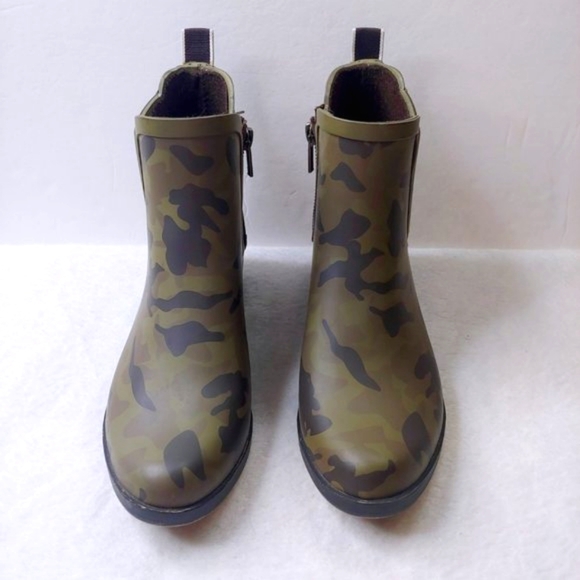 Lucky Brand Basel H20 Camoflage Pull On Rain Bootie Size 7M - Picture 14 of 16